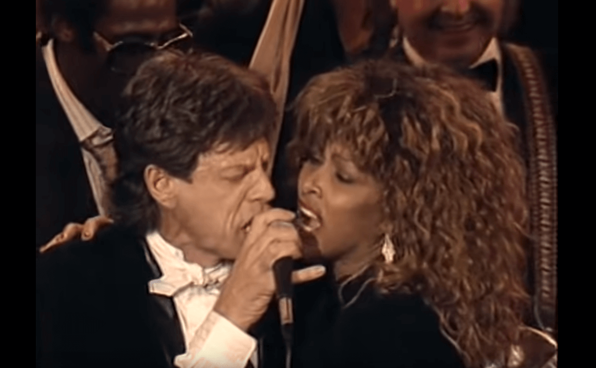 Mick Jagger and Tina Turner hall of fame
