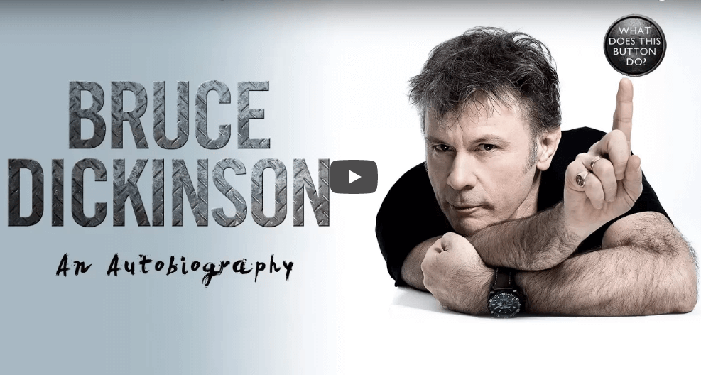 Watch Bruce Dickinson promo video for his upcoming auto-biography