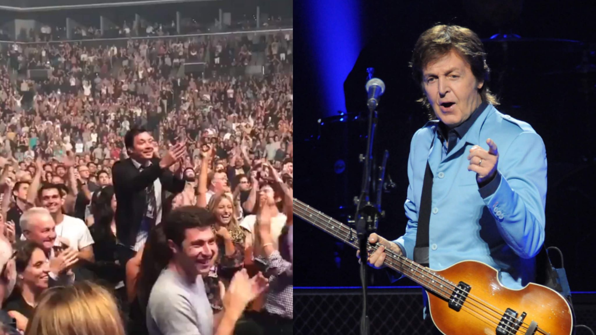Paul McCartney took some time out of his concert at Barclays Center on Tuesday night (Sept. 19) to call out Fallon and say happy birthday, and then, of course, sing "Birthday" to the 43-year-old Tonight Show host, who was in the audience not believing that everything was real.