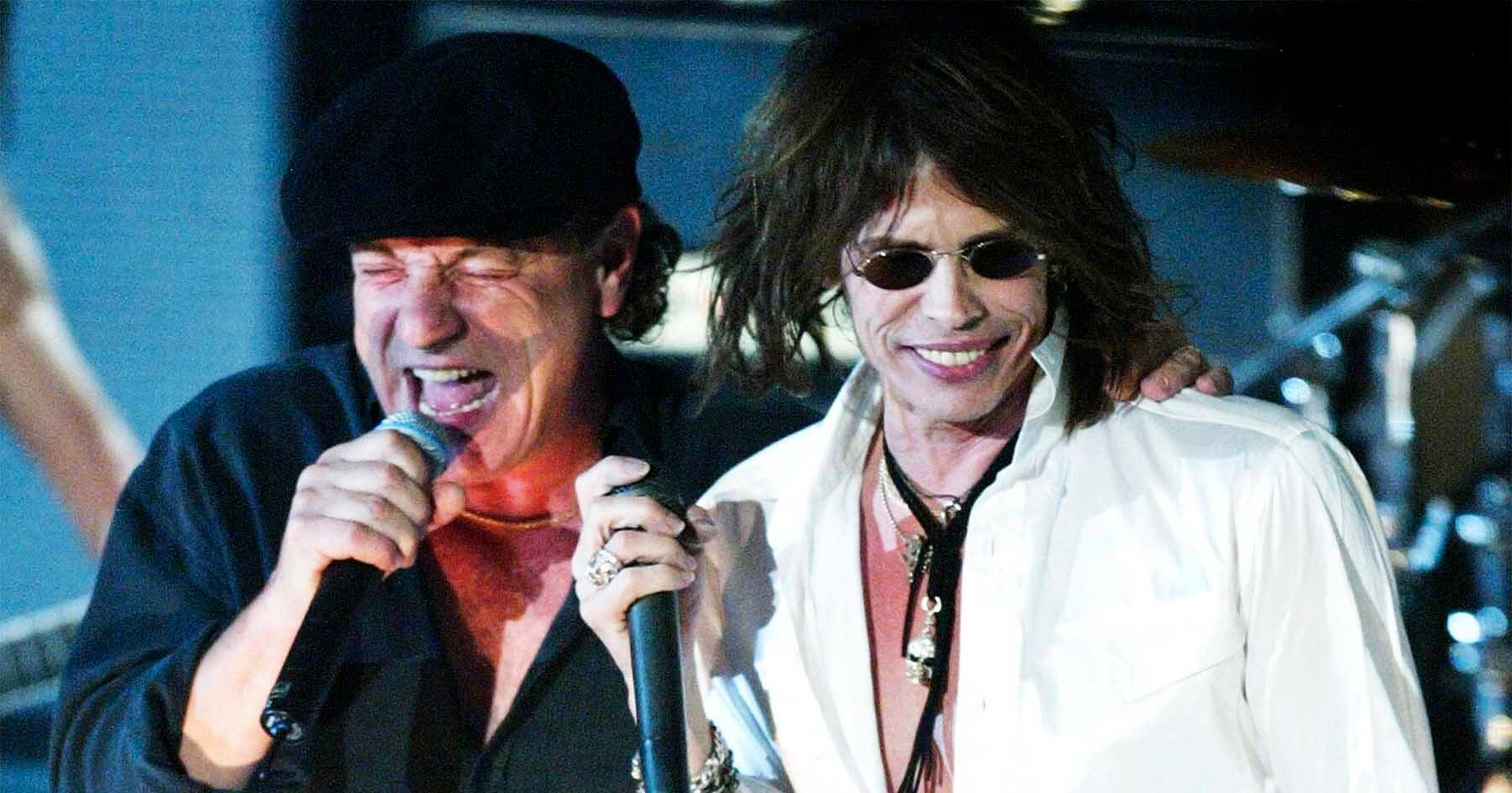 Back In Time: Steven Tyler and ACDC performing together
