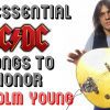 20 essential ACDC songs to honor Malcolm Young's memory