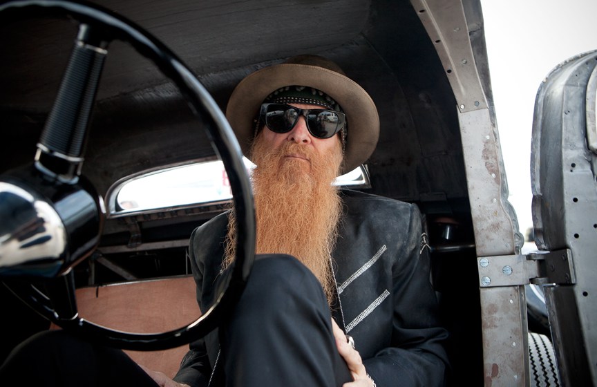 Billy Gibbons driving