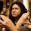 Gene Simmons in the crowd