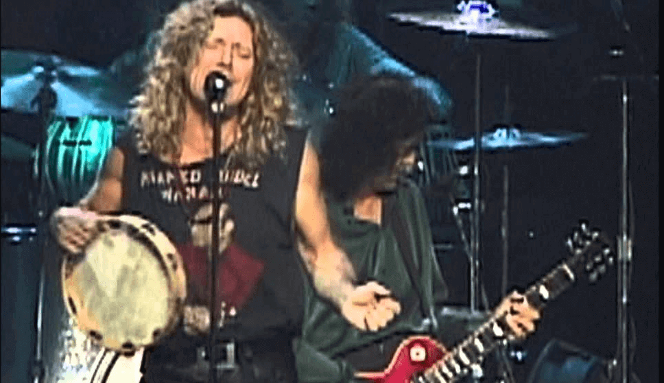 Back In Time: Jimmy Page & Robert Plant peforms Rock And Roll in 96 (1)