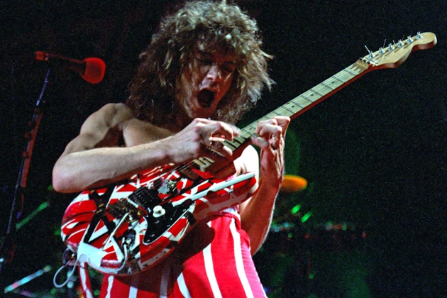Eddie Van Halen shredding
