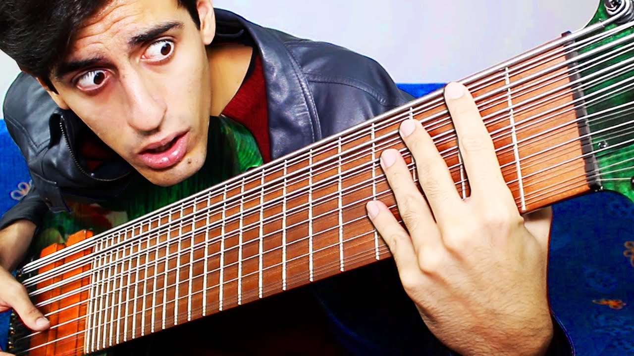Find out how a 24 string bass guitar sounds like
