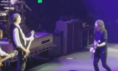 Krist Novoselic and Dave Grohl Foo Fighters concert