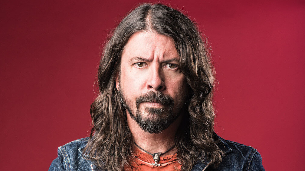 Dave Grohl red background