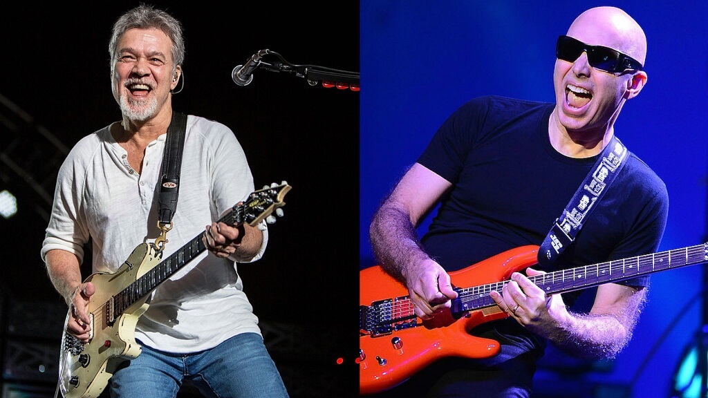 Eddie Van Halen and Joe Satriani