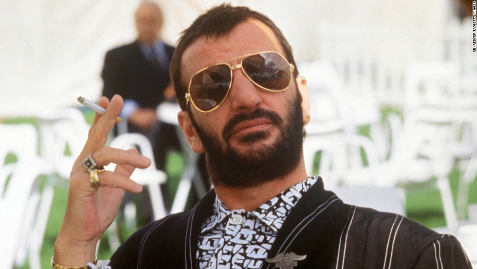 Ringo Starr smoking