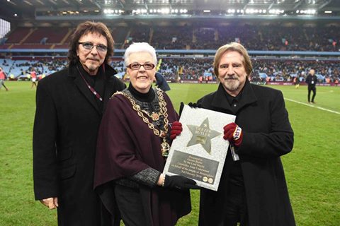 Black Sabbath’s Geezer Butler is honored by Aston Villa