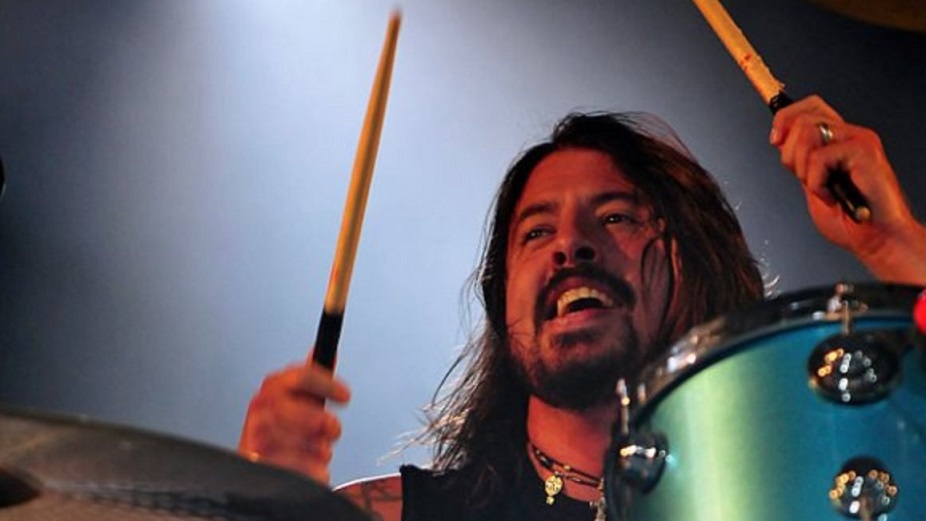 Dave Grohl on drums