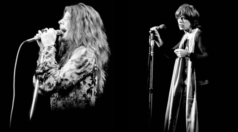 Janis Joplin and Mick Jagger