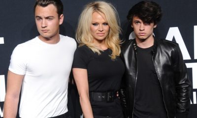 Pamela Anderson and her sons