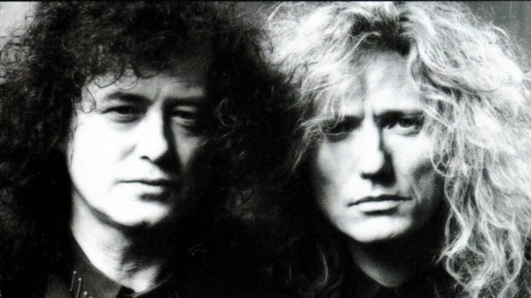 Jimmy Page and David Coverdale