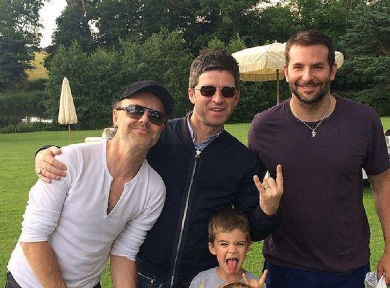 Lars Ulrich, Noel Gallagher and Bradley Cooper
