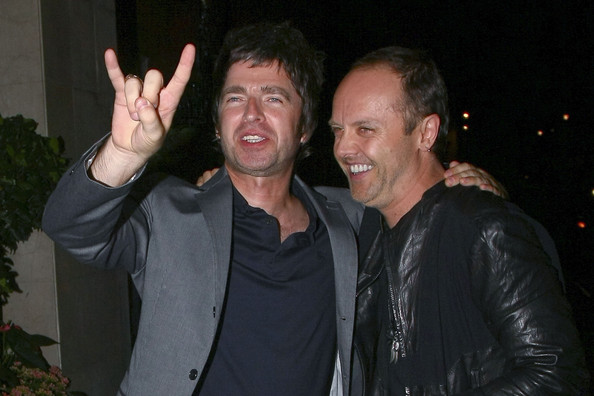 Noel Gallagher and Lars Ulrich