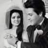 Priscila Presley and Elvis Presley