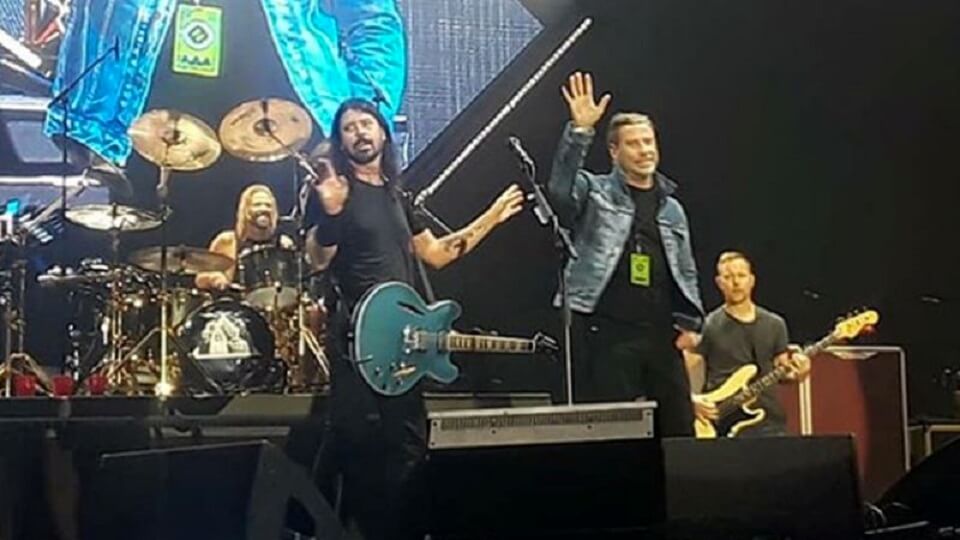 Dave Grohl and John Travolta