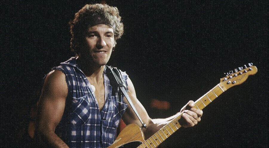Bruce Springsteen with guitar