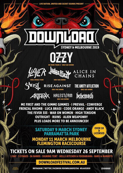 Download Festival 2019 Australia