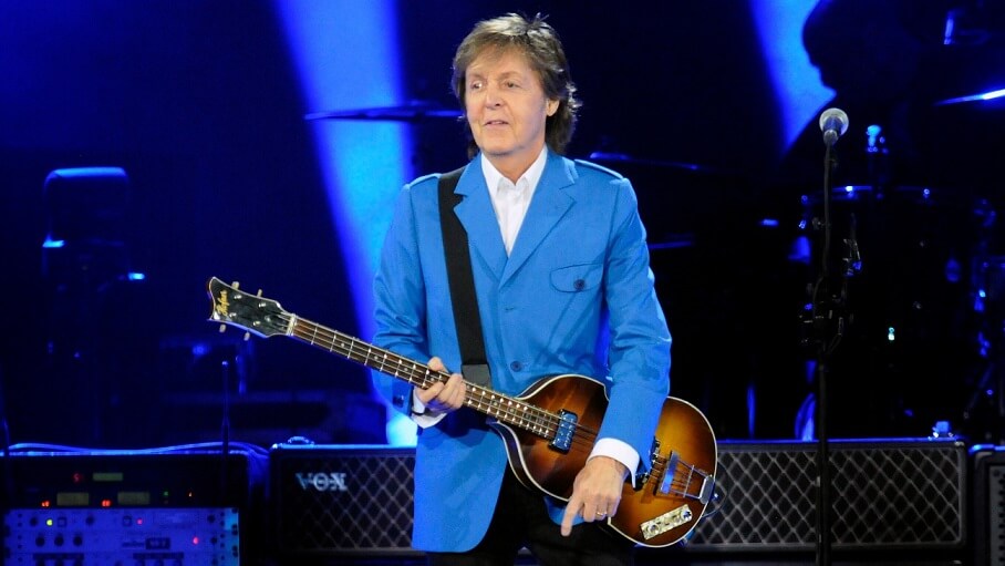Paul McCartney blue suit