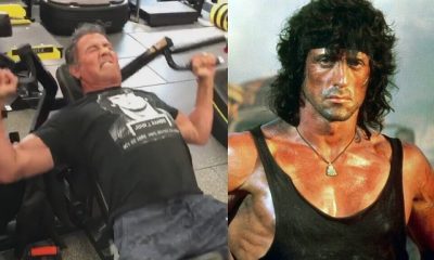 Stallone working out for Rambo V