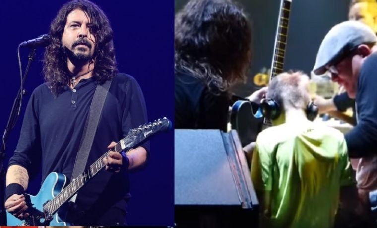 Dave Grohl invites blind fan to the stage