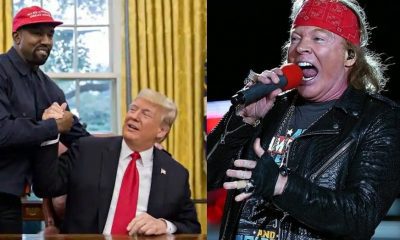 Kaney West Donald Trump and Axl Rose