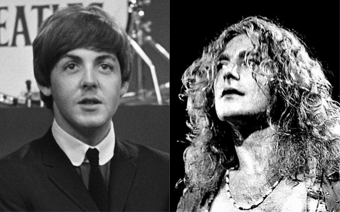 Paul McCartney and Robert Plant