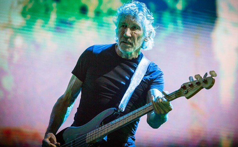 Roger Waters playing bass