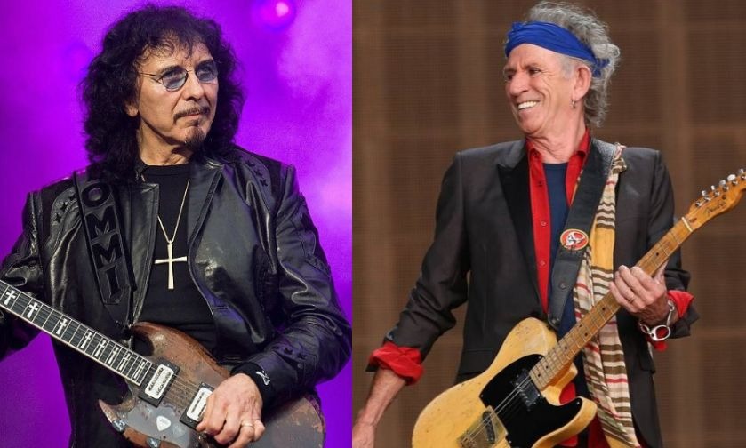 Tony Iommi and Keith Richards