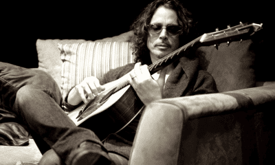 Chris Cornell playing guitar