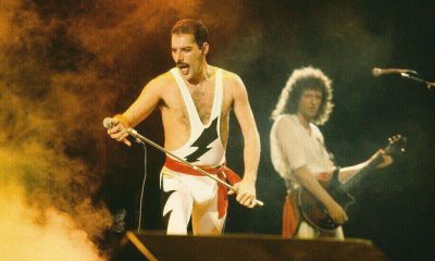 Freddie Mercury on stage