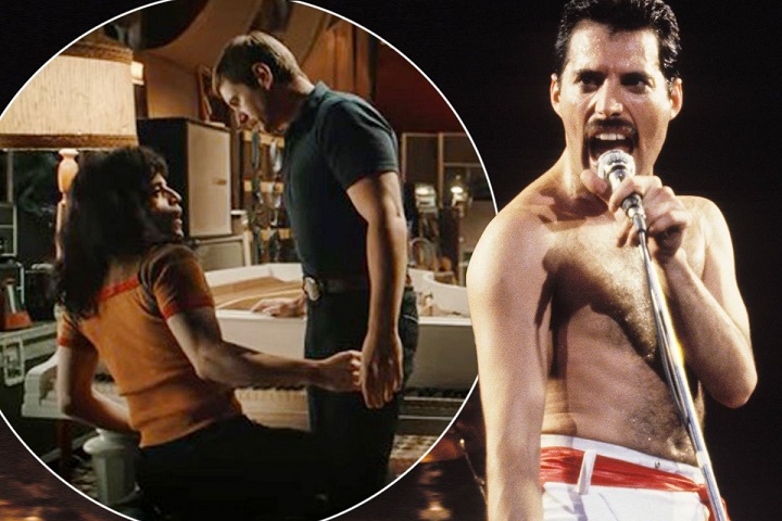 People are booing scenes of Freddie Mercury with other men in the movie
