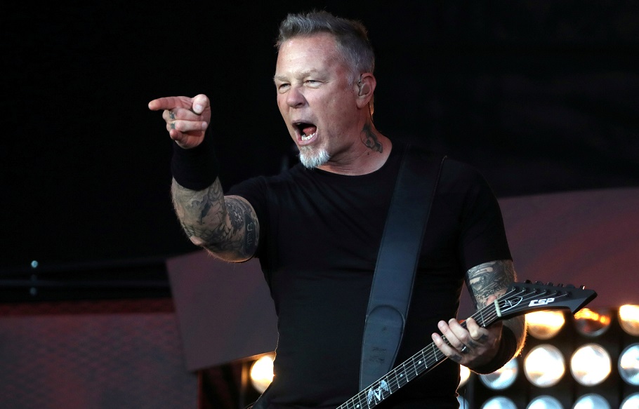 FILE PHOTO: James Hetfield of Metallica performs at the Global Citizen Festival at Central Park in Manhattan