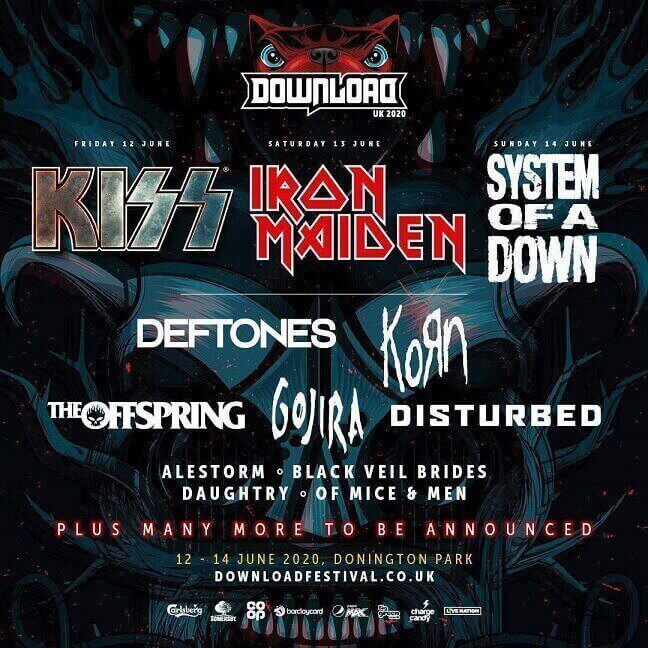 Download Festival lineup 2020
