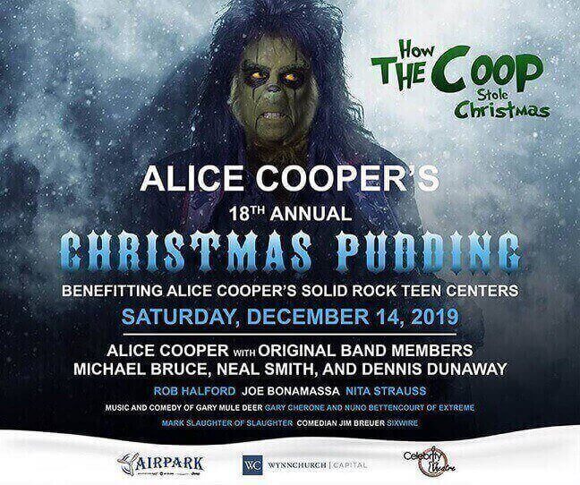 Alice Cooper Christmas Pudding 2019