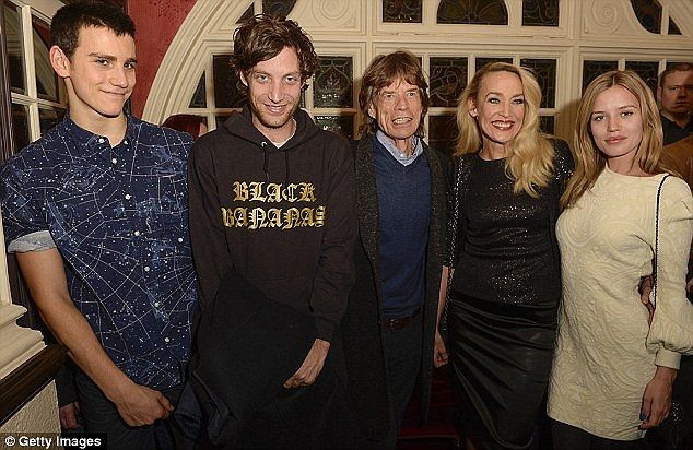 Jerry Hall sons with Mick Jagger
