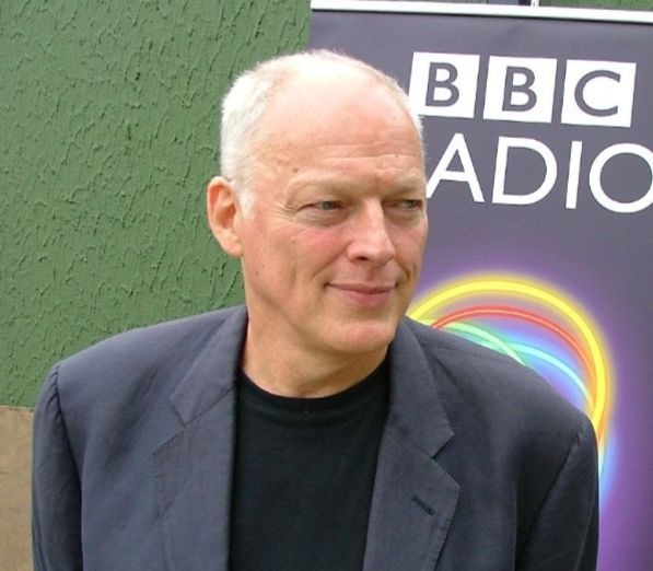 David Gilmour backstage