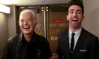 Jimmy Page laughing
