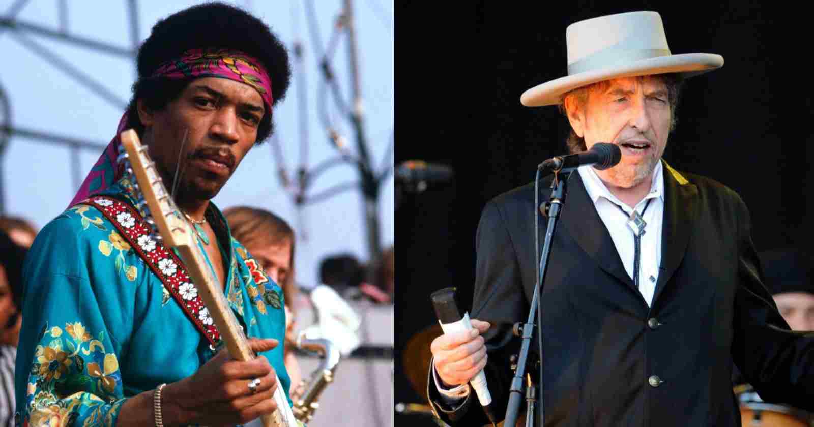 Jimi Hendrix Bob Dylan
