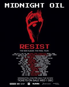 Midnight Oil 2022 tour dates