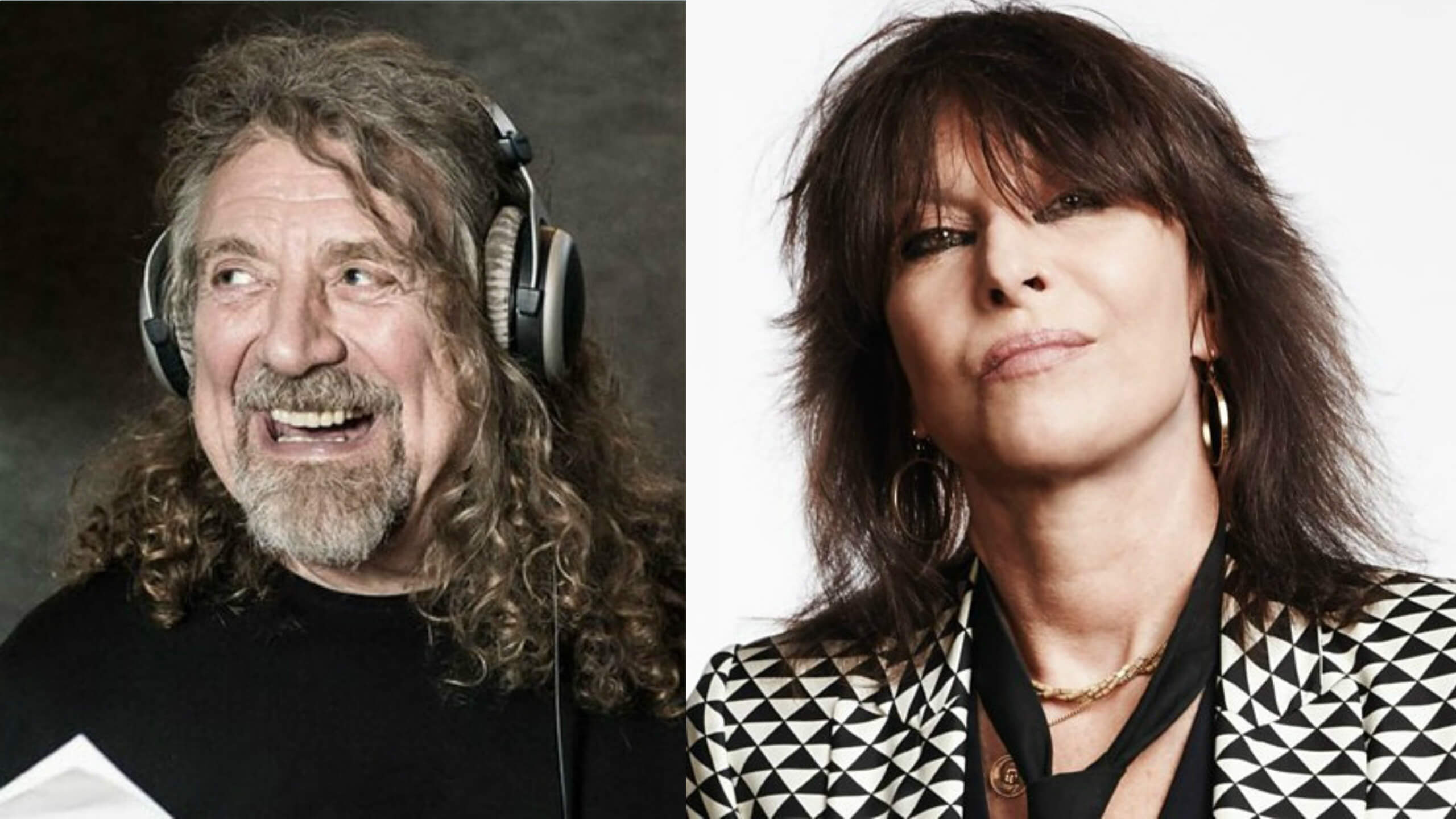 Robert Plant and Chrissie Hynde