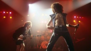 Angus Young and Bon Scott
