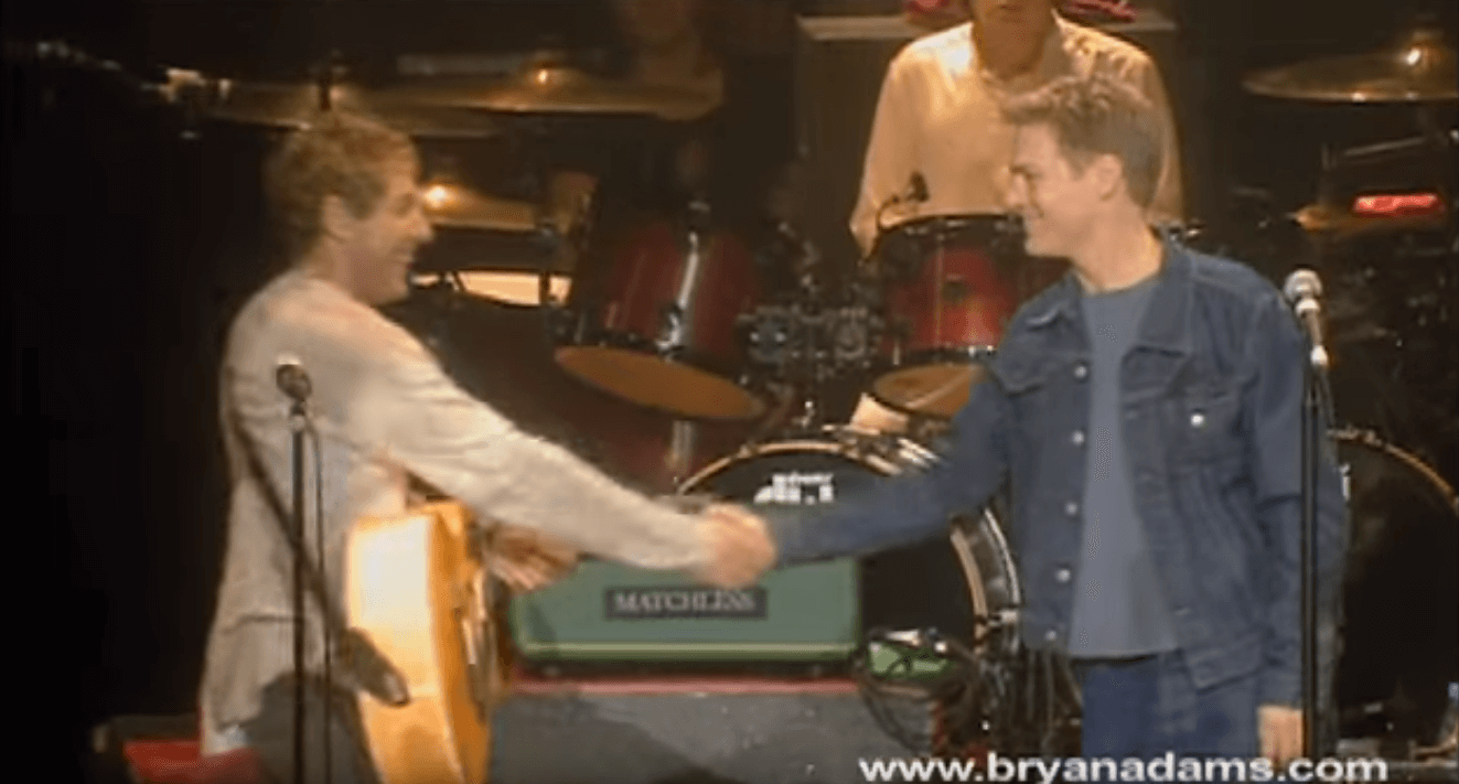 Back In Time: Bryan Adams and The Who performing Behind Blue Eyes