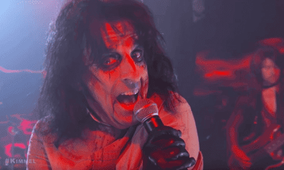 Alice Cooper on Jimmy Kimmel with Foo Fighters