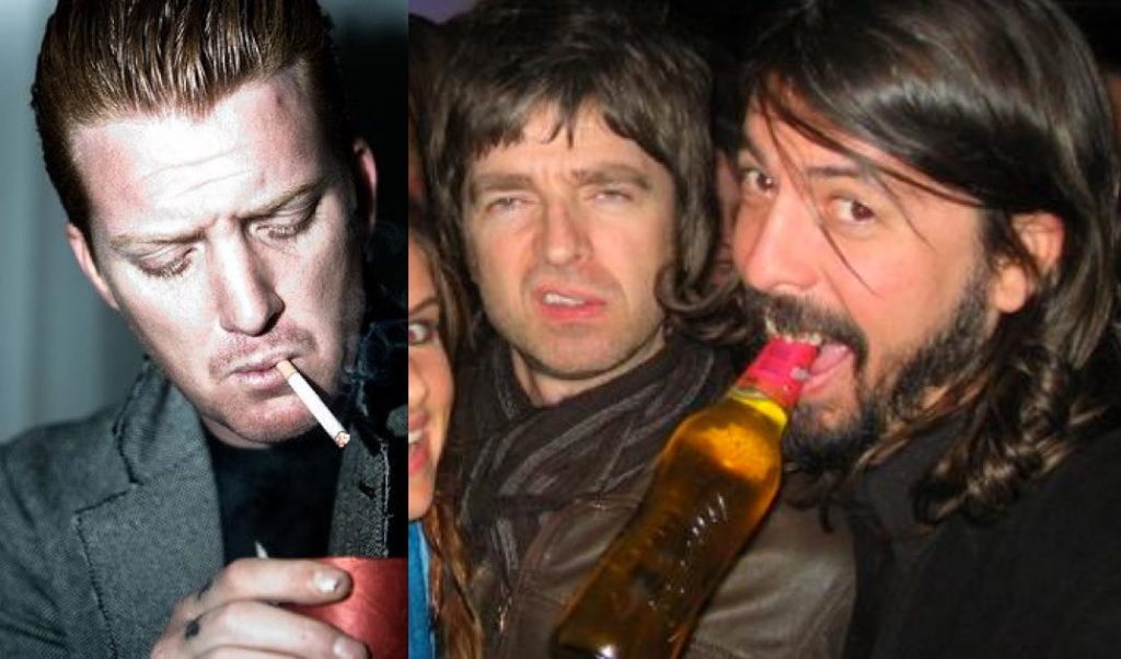 Josh Homme, Noel Gallagher and Dave Grohl
