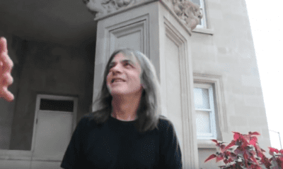 Malcolm Young talking to fans