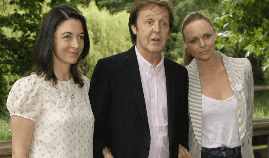 Paul McCartney and daughters